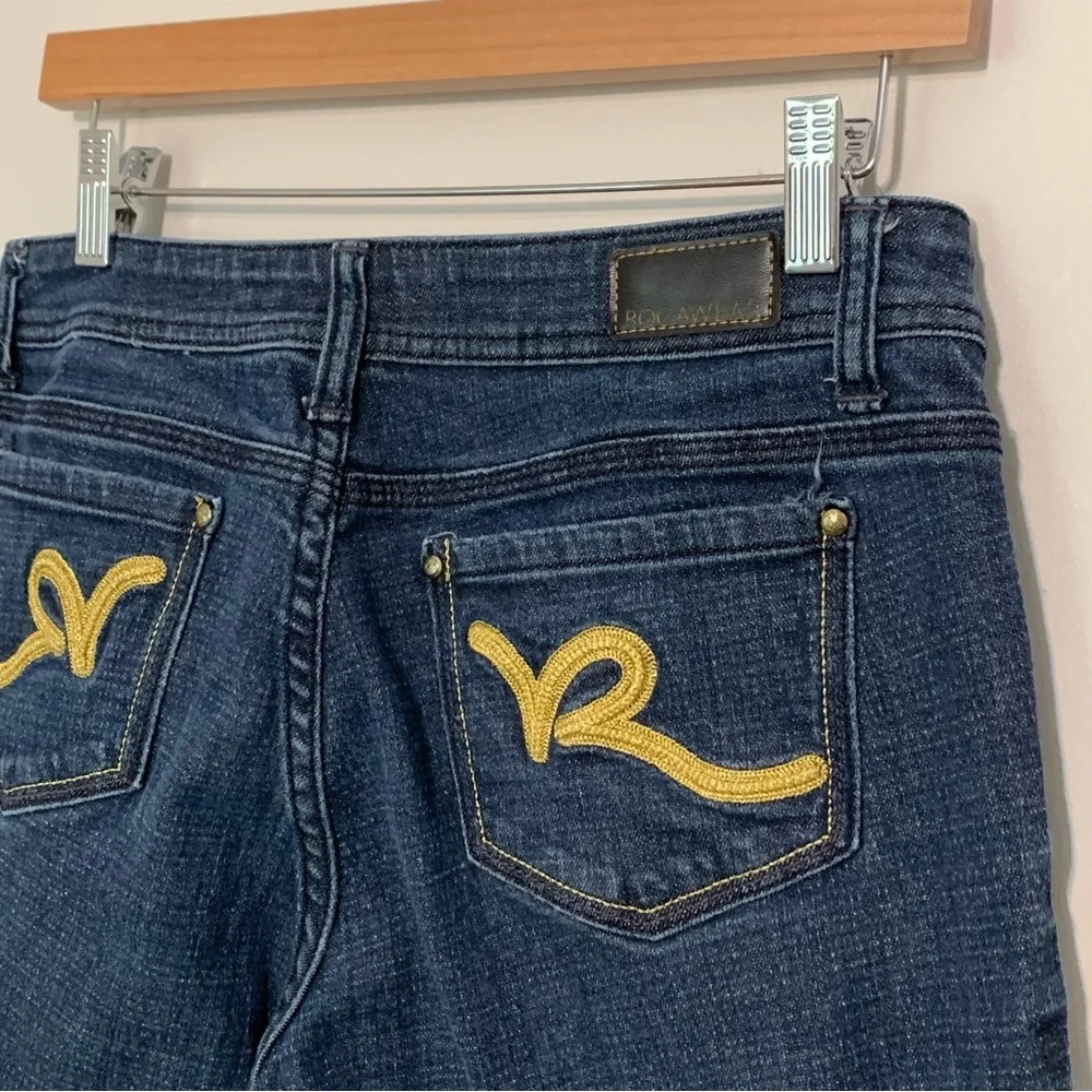 Rocawear Hannah Skinny Leg Jeans Dark Wash Mid Rise Size Juniors 13
